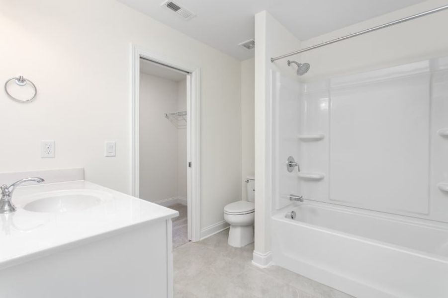 Representative furnished interior of a home built from the Devon by Keystone Homes NC in Trellises, High Point (Image 13).
