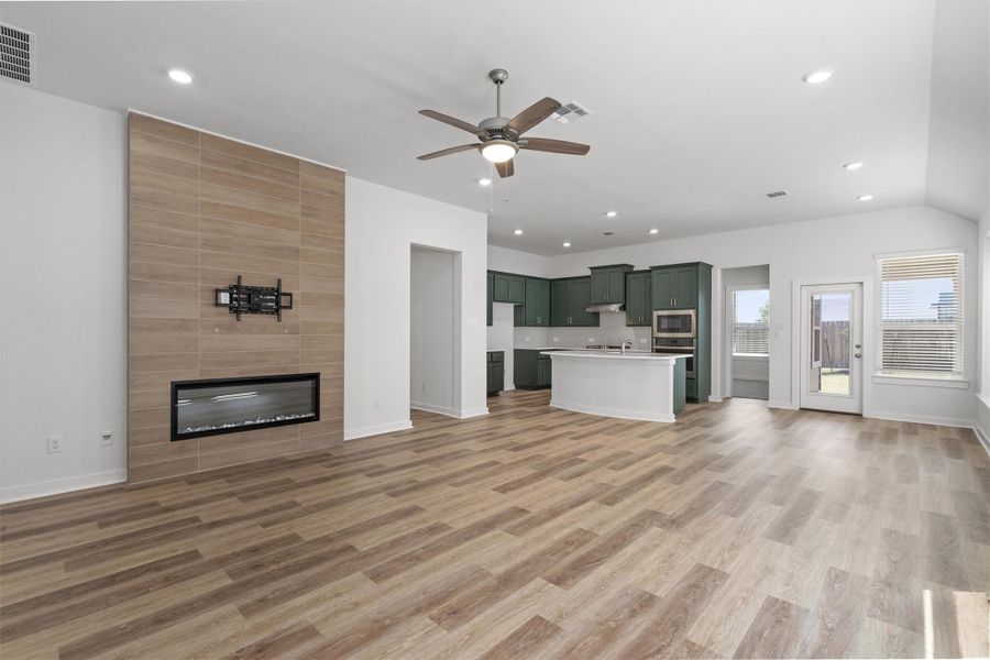 Open concept living Open concept living