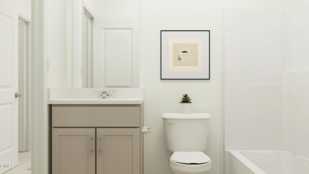 Hall Bath - Rendering Only
