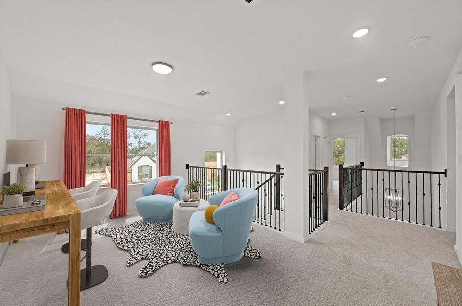 Furnished interior view inside a new home in Kresston: 55ft. lots, Magnolia (Image 10).