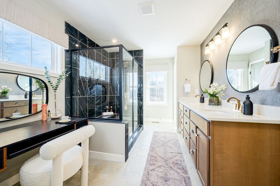 Representative furnished interior of a home built from the Wyatt by Fischer Homes in Twin Lakes, Hoschton (Image 24).
