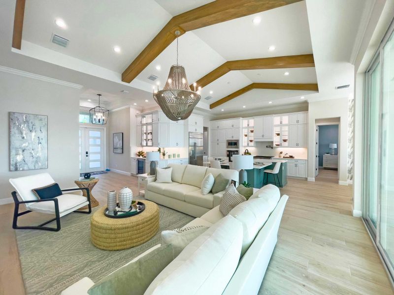 2D floor plan layout for the Willow Signature by GHO Homes in Belterra, Port St. Lucie, FL (Image 101).