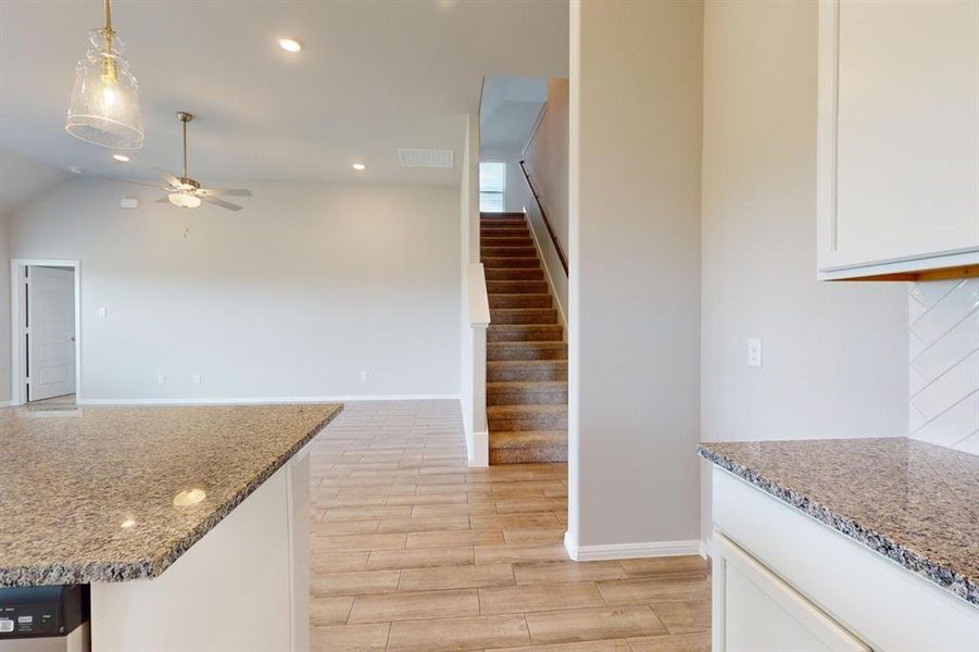 Furnished interior view inside a new home in Prairie Ridge at Goodland, Venus (Image 7). Furnished interior view inside a new home in Prairie Ridge at Goodland, Venus (Image 7).