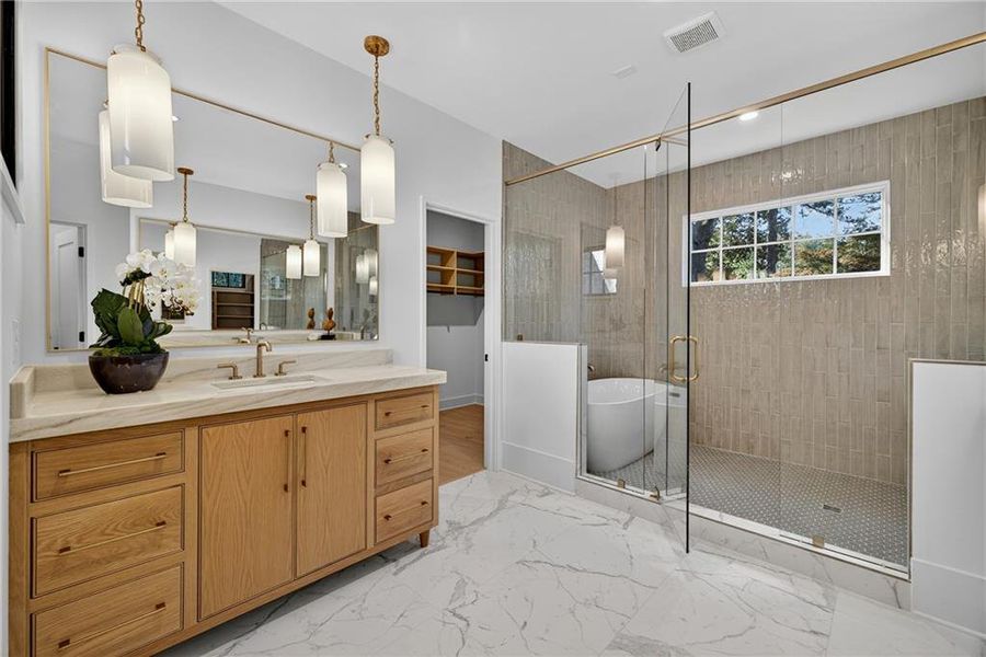 Furnished interior view inside a new home in , Atlanta (Image 48).