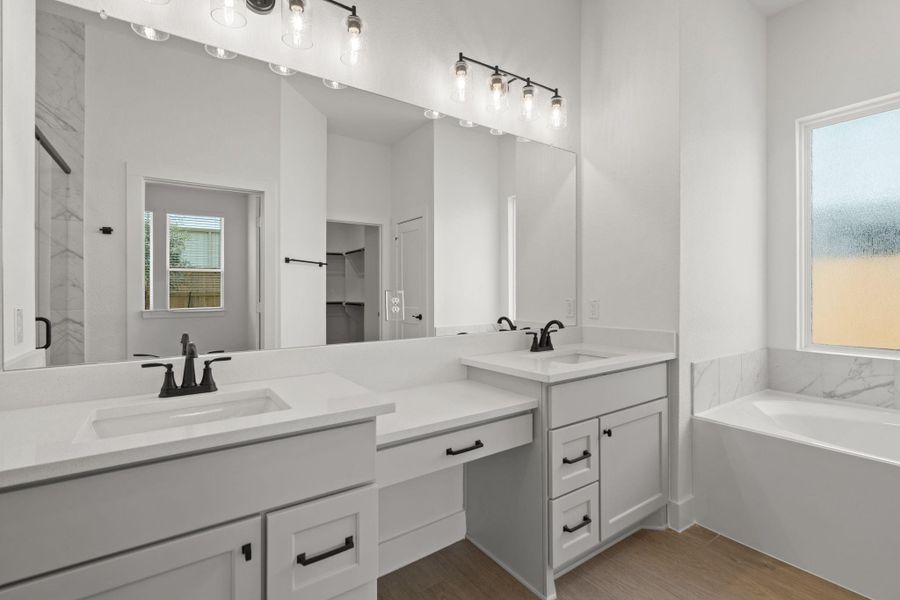 Furnished interior view inside a new home in Mulberry Farms, Santa Fe (Image 4).