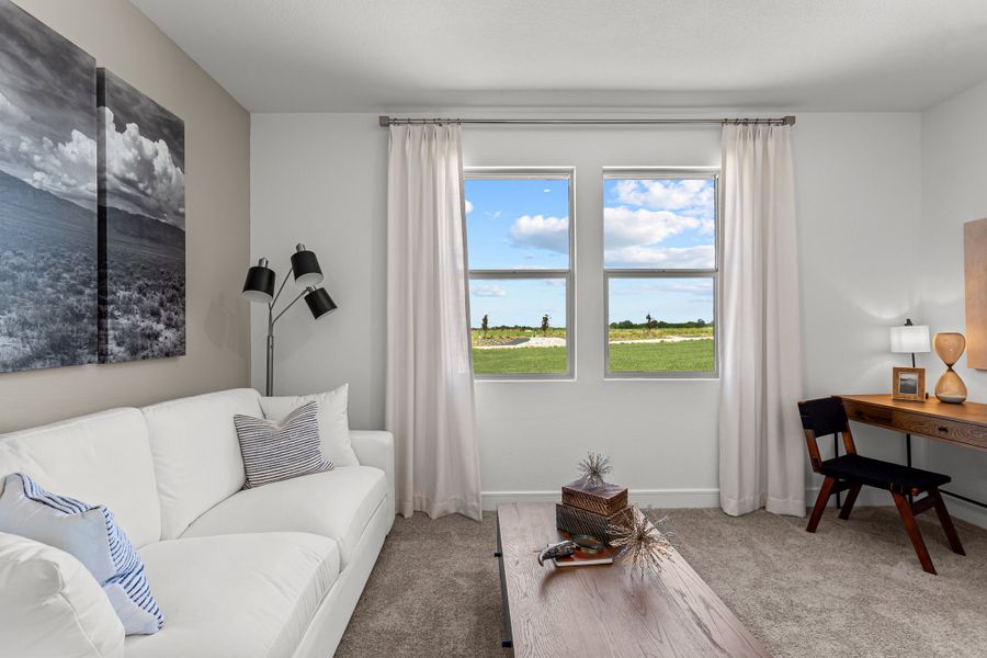 Representative furnished interior of a home built from the Tacoma II by K. Hovnanian® Homes in Gateway Parks, Forney (Image 25).