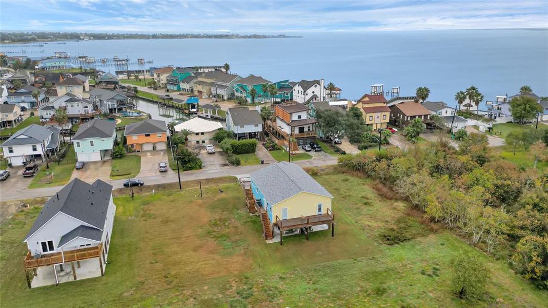 Overlooks Galveston Bay