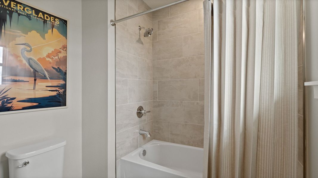 Representative furnished interior of a home built from the Sweetgum by DRB Homes in Trailside, Mount Dora (Image 64).