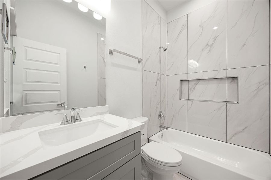 Furnished interior view inside a new home in , Cleveland (Image 10).