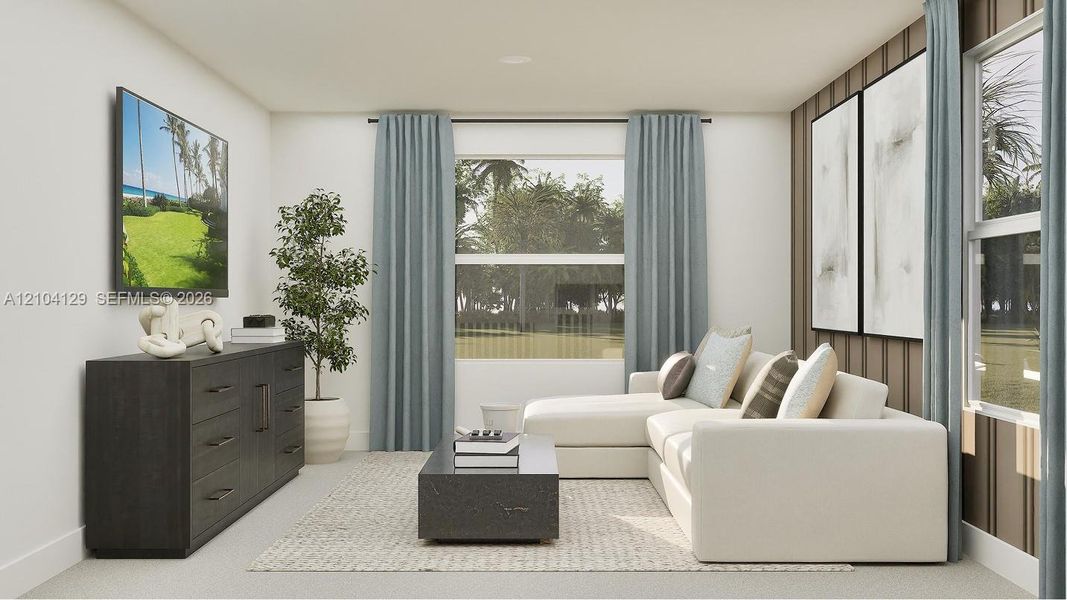 Furnished interior view inside a new home in Verdana Grove, Miami (Image 5). Furnished interior view inside a new home in Verdana Grove, Miami (Image 5).