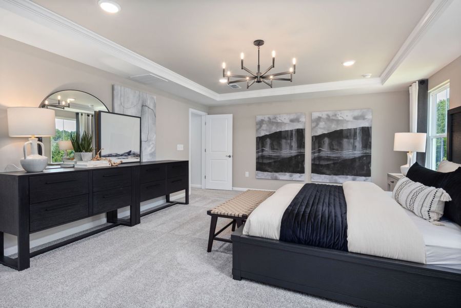 Furnished interior view inside a new home in Providence Oaks, Fuquay Varina (Image 17).