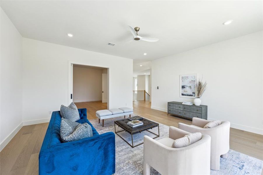 Furnished interior view inside a new home in , Dallas (Image 7). Furnished interior view inside a new home in , Dallas (Image 7).