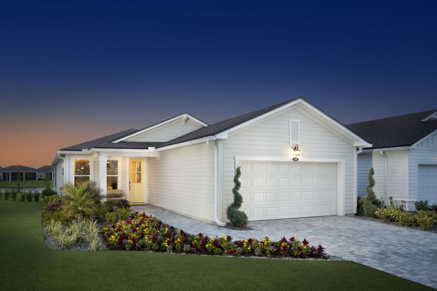 Representative exterior photo of a completed home built from the Cayman by Mattamy Homes in RiverTown - WaterSong, St. Johns, FL (Image 19). Representative exterior photo of a completed home built from the Cayman by Mattamy Homes in RiverTown - WaterSong, St. Johns, FL (Image 19).