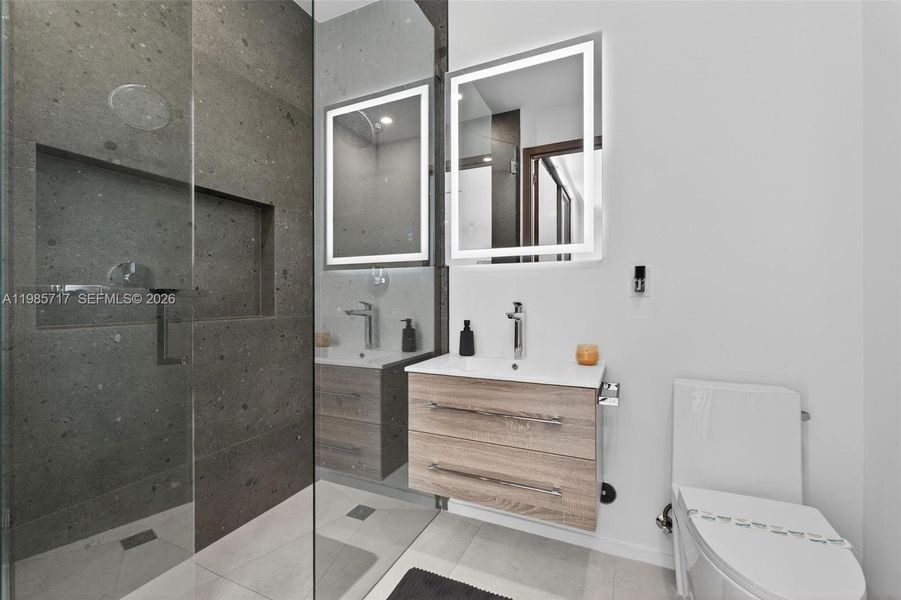 Furnished interior view inside a new home in , Miami (Image 71).