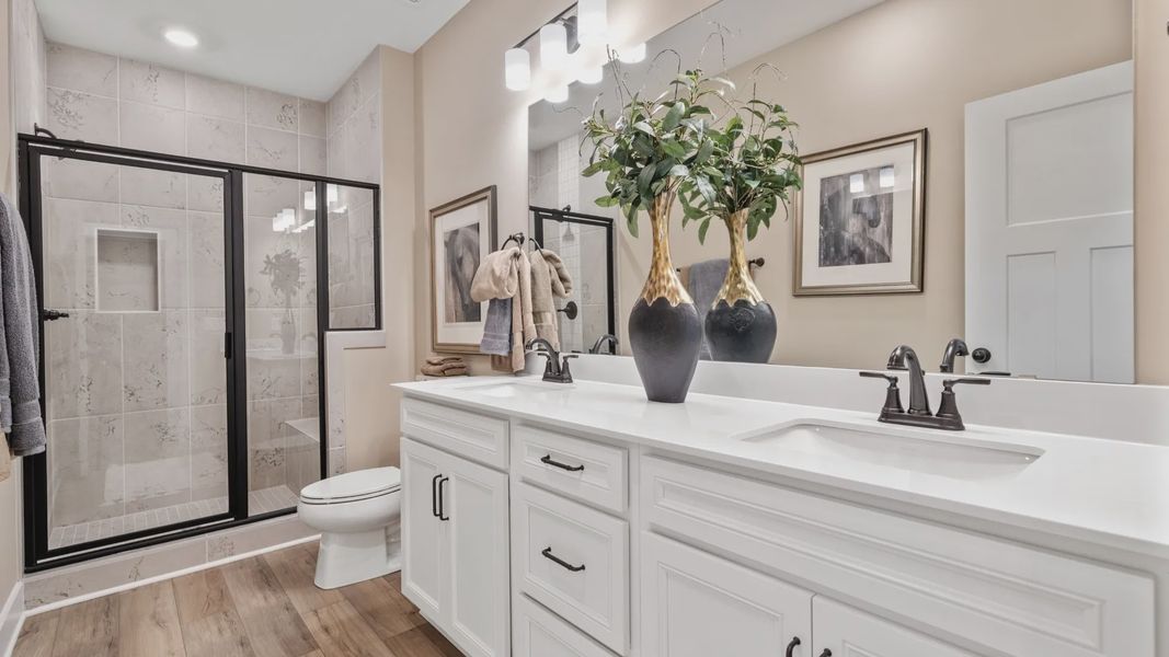 Representative furnished interior of a home built from the Finley by DRB Homes in Woodglen, Piedmont (Image 13).