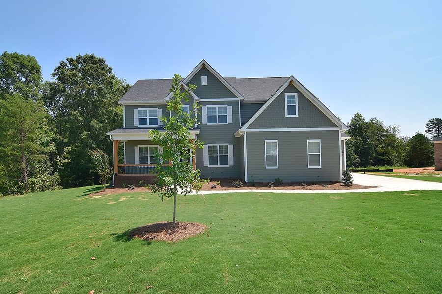 Representative exterior photo of a completed home built from the Harvard by Greybrook Homes in Harbor Watch, Statesville, NC (Image 25).
