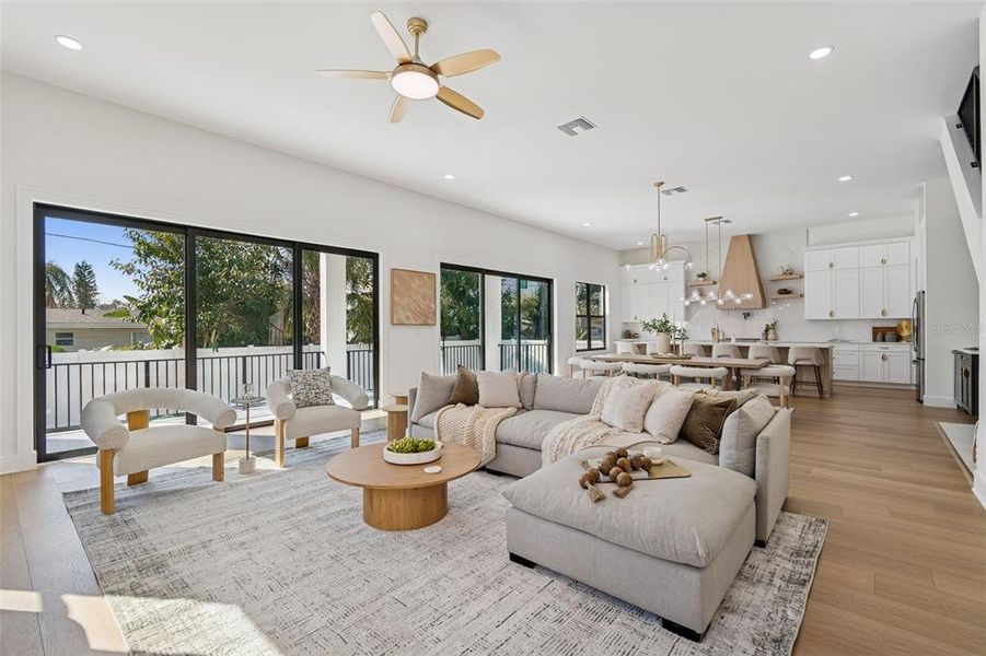 Furnished interior view inside a new home in , Tampa (Image 14).