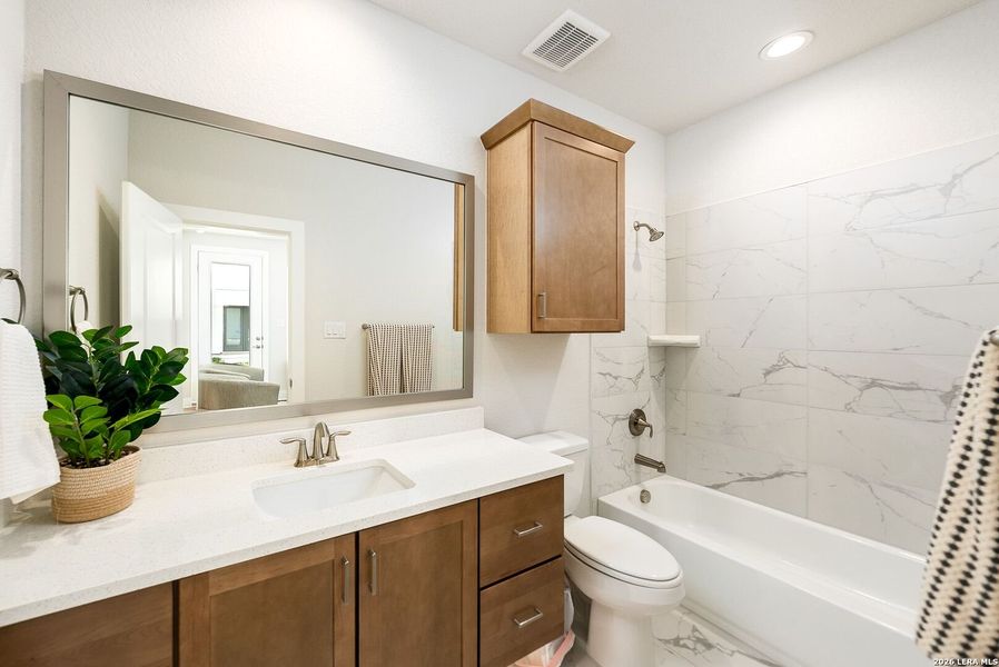 Furnished interior view inside a new home in Victoria Commons, San Antonio (Image 34).