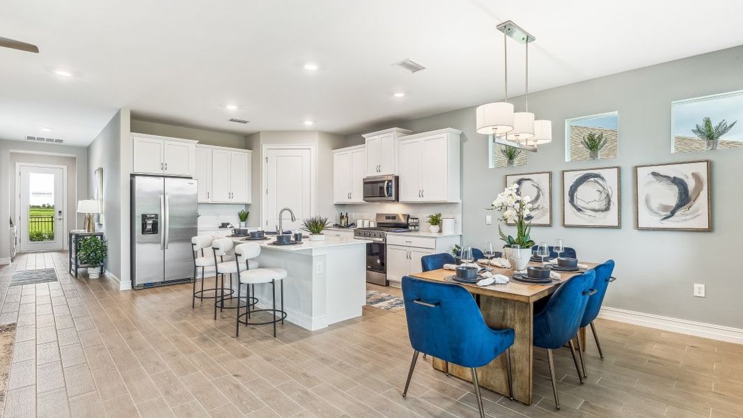 Representative furnished interior of a home built from the DELRAY by D.R. Horton in Palmetto Landing at Babcock Ranch, Punta Gorda (Image 10).