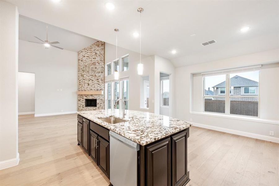 Furnished interior view inside a new home in Hayes Crossing, Midlothian (Image 11).