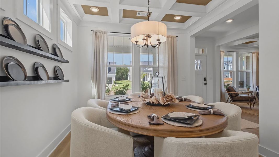 Representative furnished interior of a home built from the Kendrick by DRB Homes in Kayfield at Midway, Anderson (Image 5).