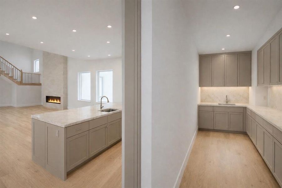 Furnished interior view inside a new home in , Dallas (Image 5).