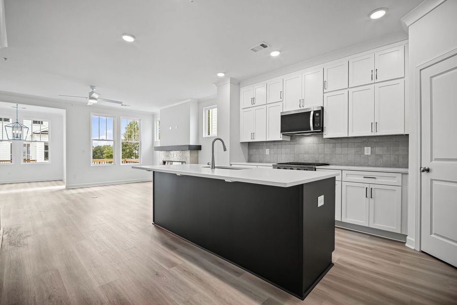 Furnished interior view inside a new home in The Village at River Green, Canton (Image 4).