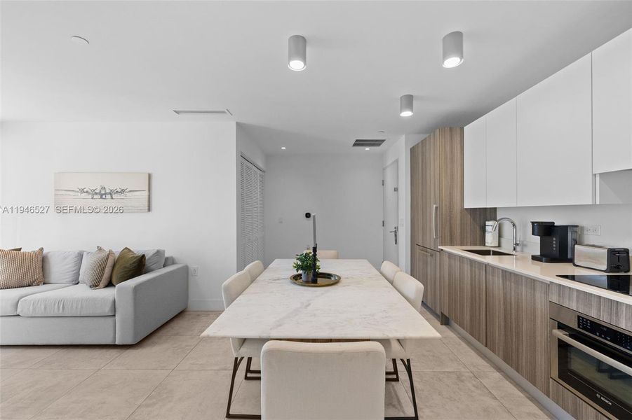 Furnished interior view inside a new home in , Miami (Image 26).