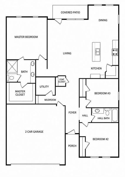 2D floor plan layout of this home in , Greenville, TX (Image 5).
