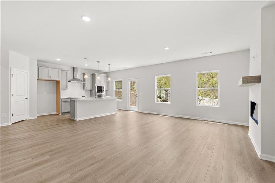 Spacious, unfurnished interior of a new home in The Bluffs, Canton (Image 26). Spacious, unfurnished interior of a new home in The Bluffs, Canton (Image 26).
