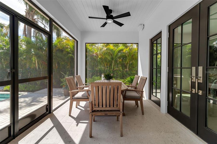 Exterior details and patio area of a home in , Sarasota (Image 22).