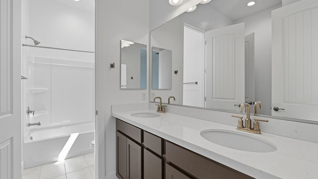 Furnished interior view inside a new home in Hacienda at Estrella, Goodyear (Image 41).