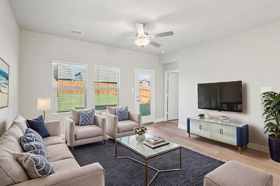 Furnished interior view inside a new home in Simpson Crossing - Spring Series, McKinney (Image 12).