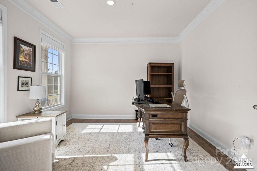 Furnished interior view inside a new home in Falls Cove, Troutman (Image 15). Furnished interior view inside a new home in Falls Cove, Troutman (Image 15).