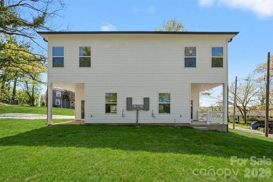Exterior details and patio area of a home in , Statesville (Image 29).