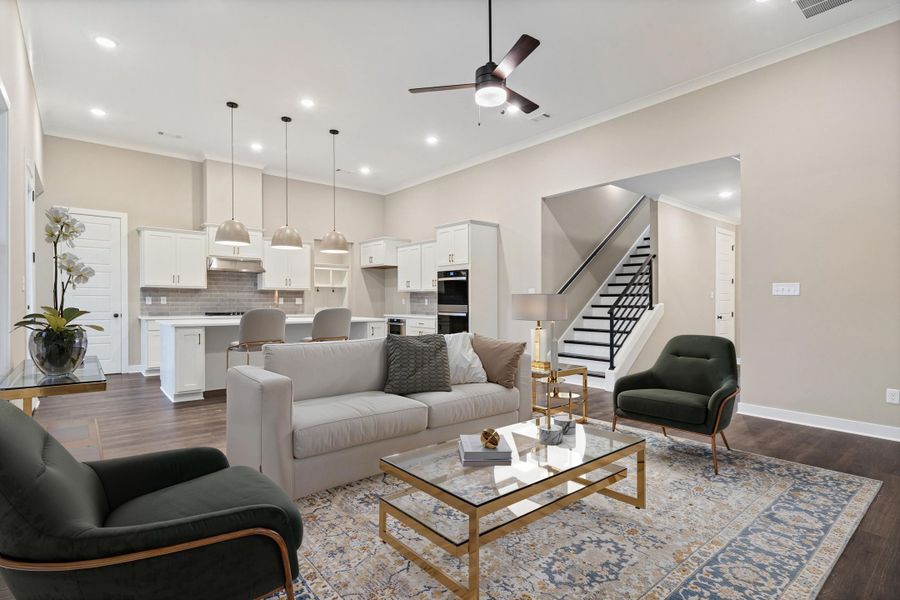 Furnished interior view inside a new home in Lockwood, Collierville (Image 13). Furnished interior view inside a new home in Lockwood, Collierville (Image 13).