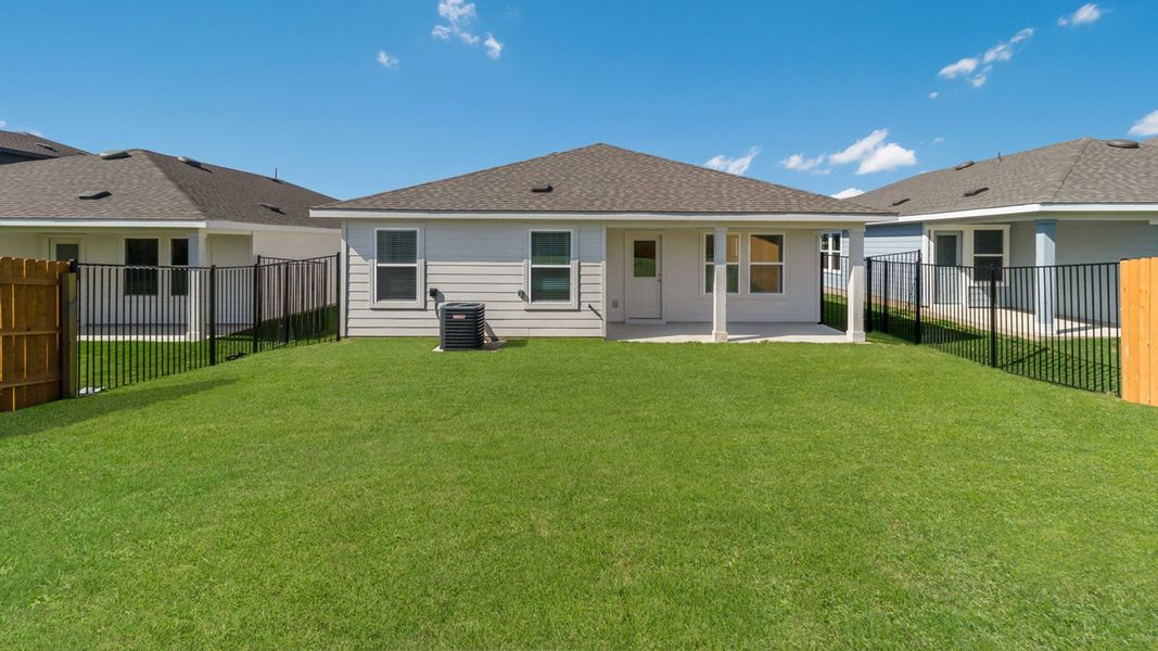 Representative exterior photo of a completed home built from the The Gaven by D.R. Horton in Trails at Wildhorse, Austin, TX (Image 15).