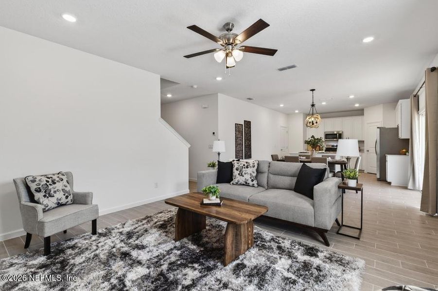 Furnished interior view inside a new home in Trailmark, St. Augustine (Image 10). Furnished interior view inside a new home in Trailmark, St. Augustine (Image 10).