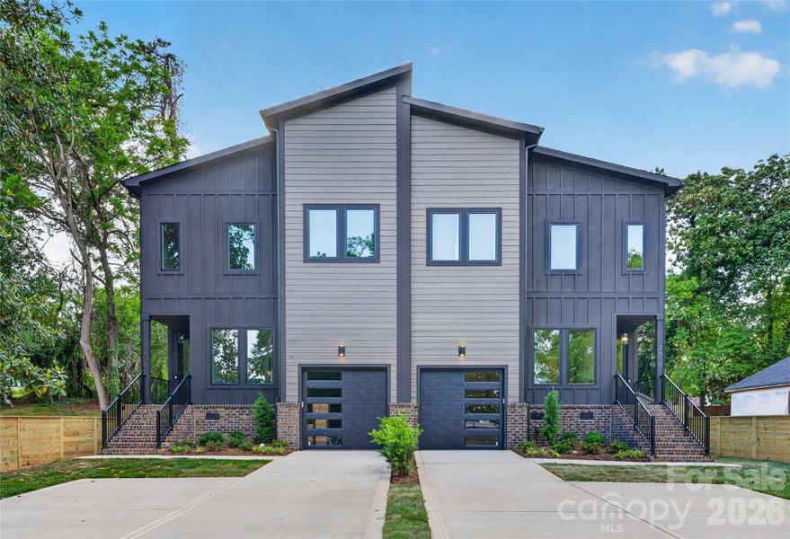 Front exterior of a new home in , Charlotte, NC, highlighting curb appeal (Image 24).