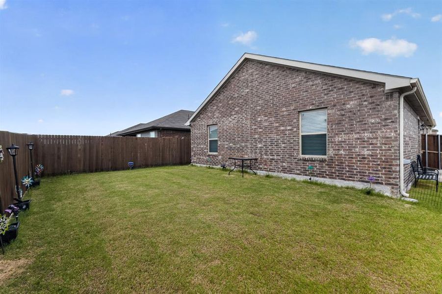 Exterior details and patio area of a home in , Crandall (Image 4). Exterior details and patio area of a home in , Crandall (Image 4).