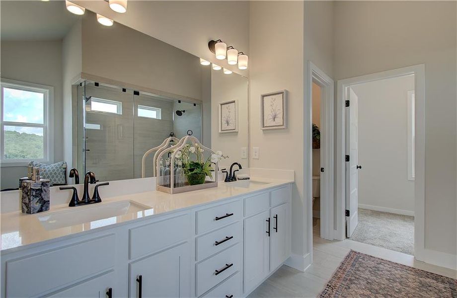 Furnished interior view inside a new home in Rosewood Lake Estates, Hoschton (Image 35).