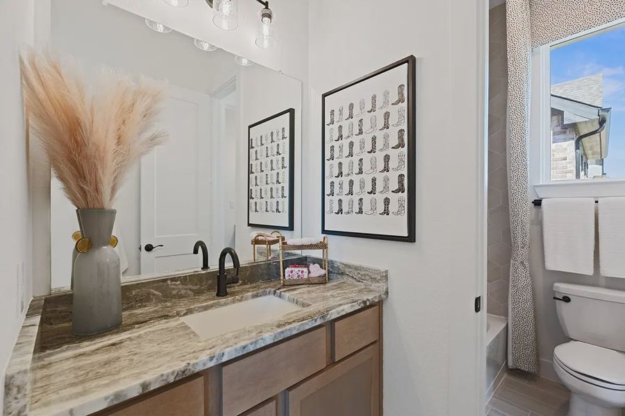 Furnished interior view inside a new home in Brookewater 60's, Rosenberg (Image 23).