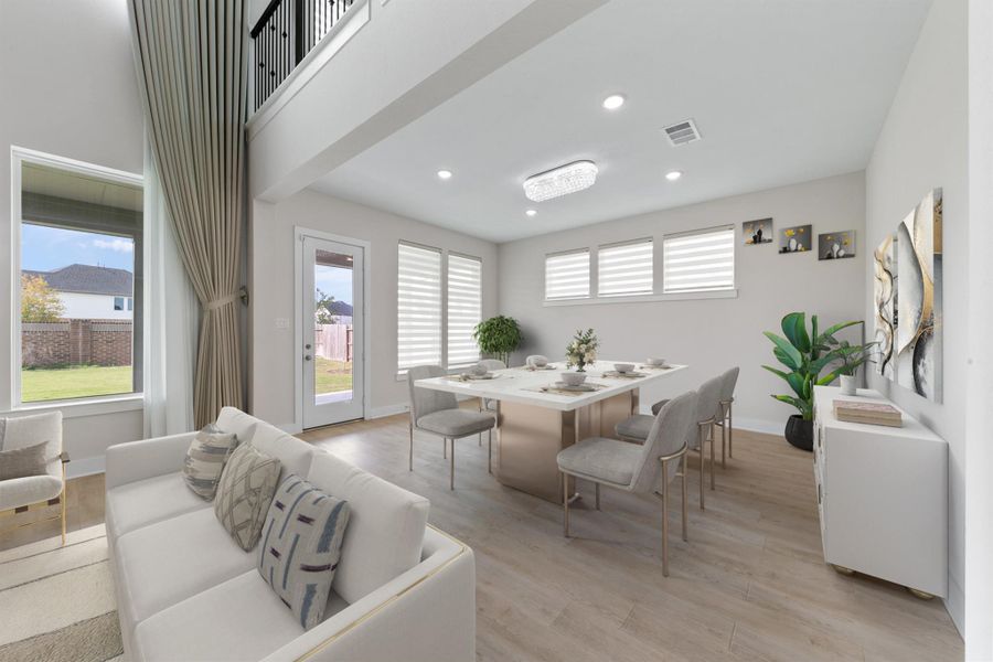 Furnished interior view inside a new home in Trillium, Richmond (Image 5).