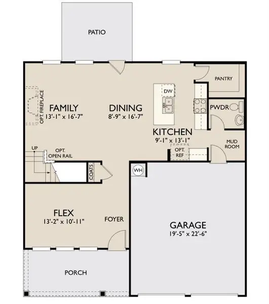 2D floor plan layout of this home in Langston Reserve, Cartersville, GA (Image 2). 2D floor plan layout of this home in Langston Reserve, Cartersville, GA (Image 2).