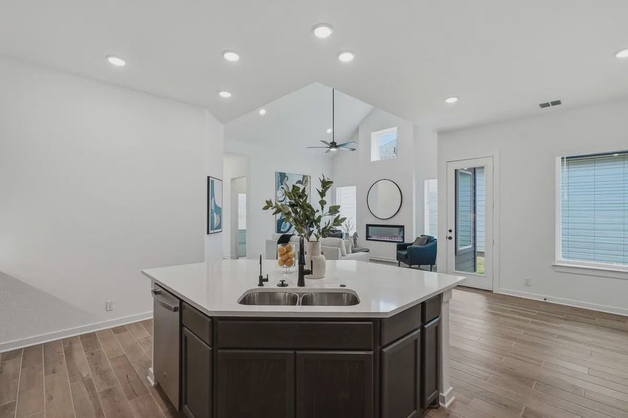 Furnished interior view inside a new home in The Crossvine, Schertz (Image 9).