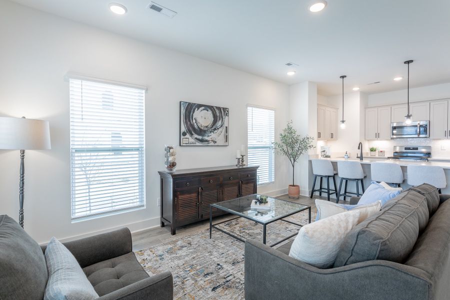 Representative furnished interior of a home built from the Annapolis - Mill Town by Parkside Builders in The Parks of Mill Town, Chattanooga (Image 6).