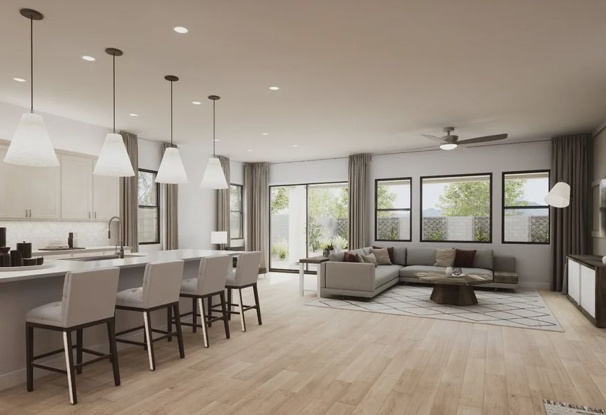 Virtual Rendering Great Room - 1 of 3