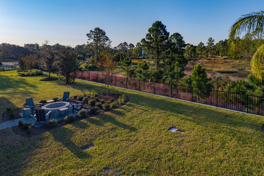 Sims optional outdoor living package at Trinity Gardens