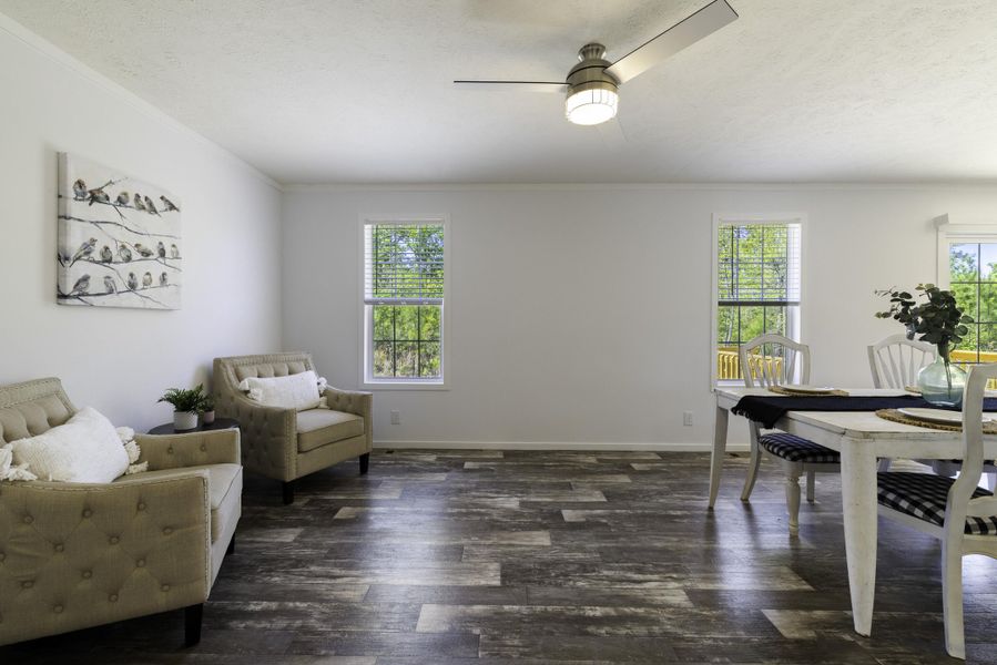 Furnished interior view inside a new home in , Cross (Image 17). Furnished interior view inside a new home in , Cross (Image 17).