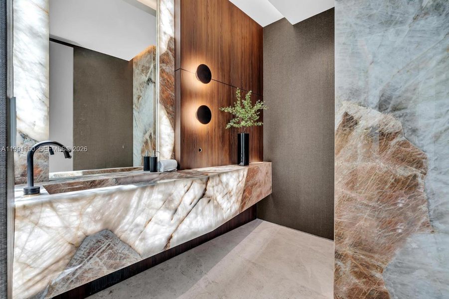 Furnished interior view inside a new home in , Miami Beach (Image 10).